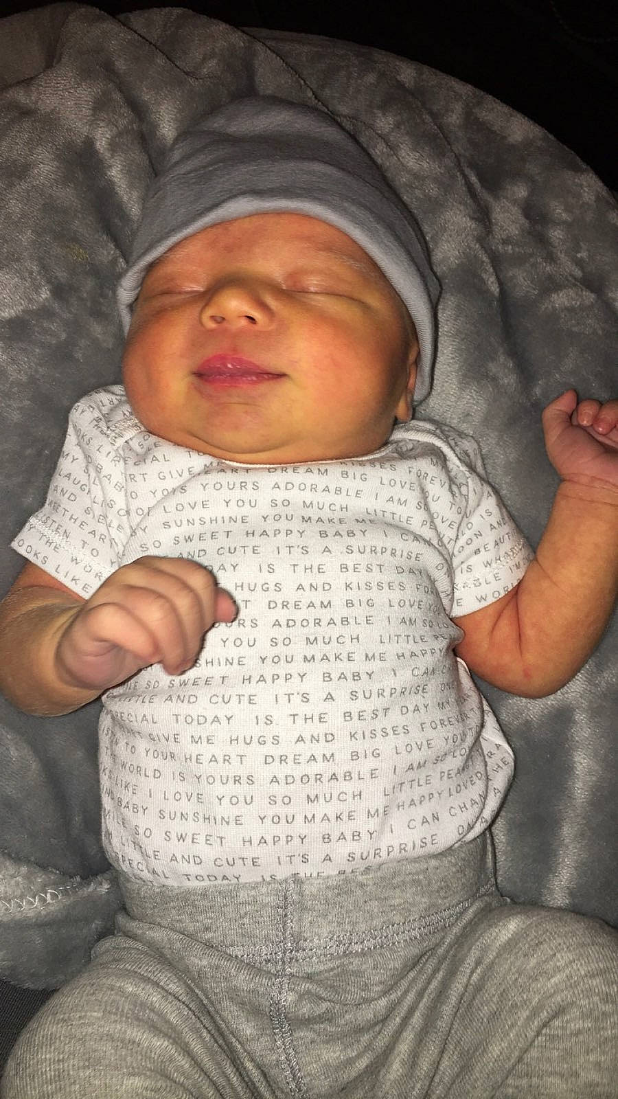 Weston joined the competition — help win amazing prizes! baby, cheek, child, headwear, person, skin, sleep, smile, toddler