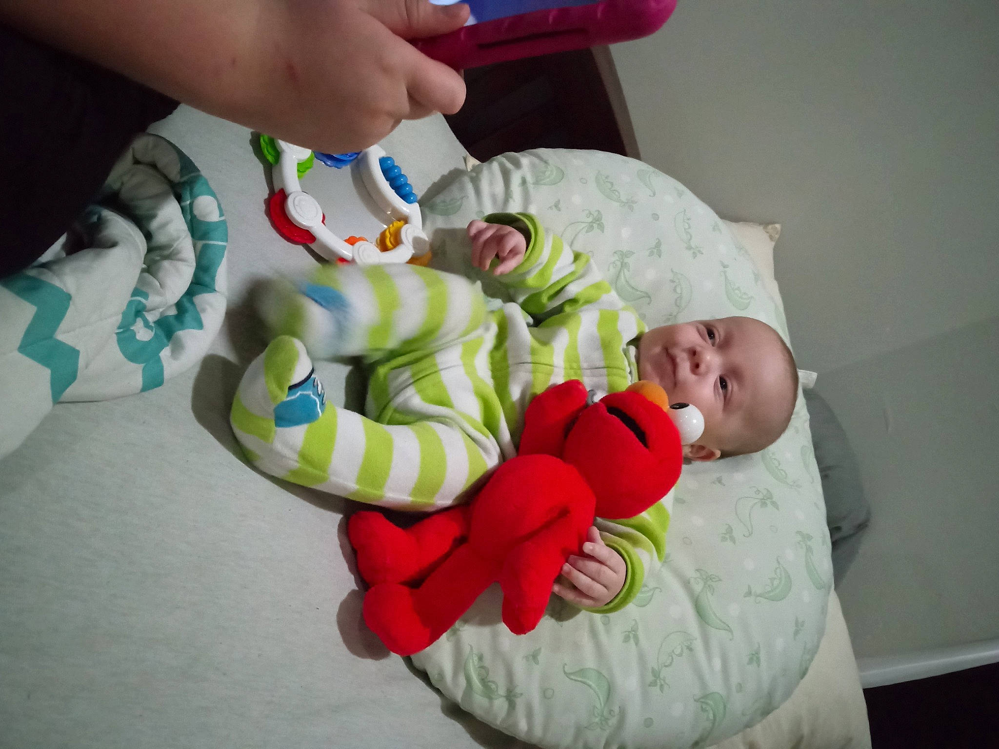Douglas is registered to the contest to win money with this photo: baby, baby_products, baby_safety, baby_sleeping, baby_toddler_clothing, baby_toys, bedtime, child, comfort, comfort_food, hand, linens, nail, person, play, room, stuffed_toy, sweetness, thumb, toddler