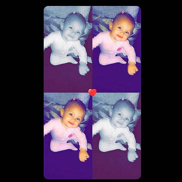 Amayah is registered to the contest to win money with this photo: art, baby, child, collage, fictional_character, fun, gesture, head, joy, love, person, photo_caption, photograph, photography, photomontage, purple, room, sky, snapshot, square