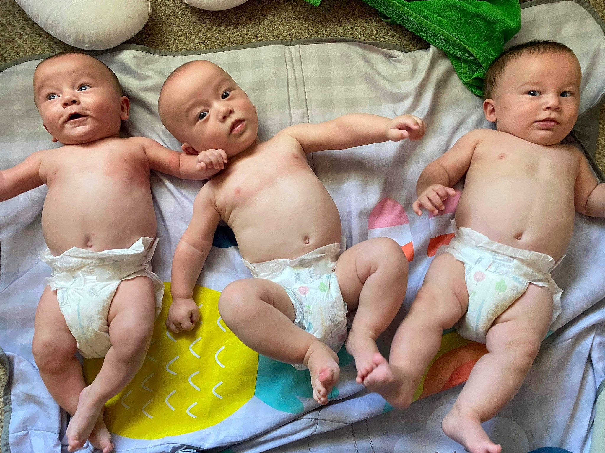 Cash joined the competition — help win amazing prizes! arm, baby, barechested, cheek, chest, diaper, facial_expression, finger, grass, happy, human_body, leg, mammal, mouth, muscle, person, product, skin, thigh, toddler