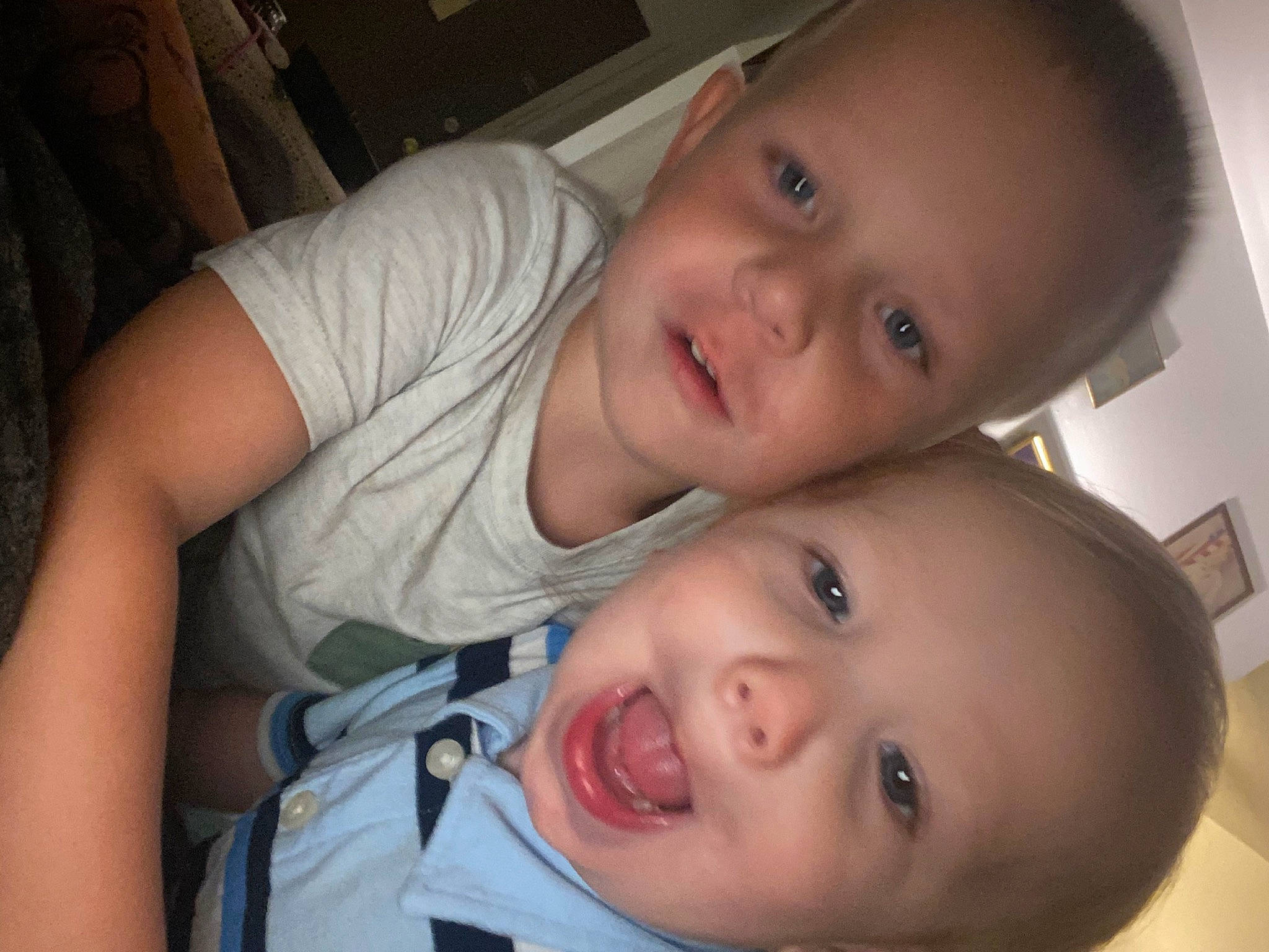 Austin is registered to the contest to win money with this photo: baby_toddler_clothing, cheek, chin, ear, eye, eyebrow, eyelash, face, finger, forehead, gesture, happy, iris, jaw, lip, mouth, nose, organ, person, skin