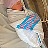 newborn, baby, hospital, blanket, swaddled, sleeping, infant, cap, bed, bassinet, face, person, healthy, cute, resting, soft, peaceful, child, wrapped, indoors