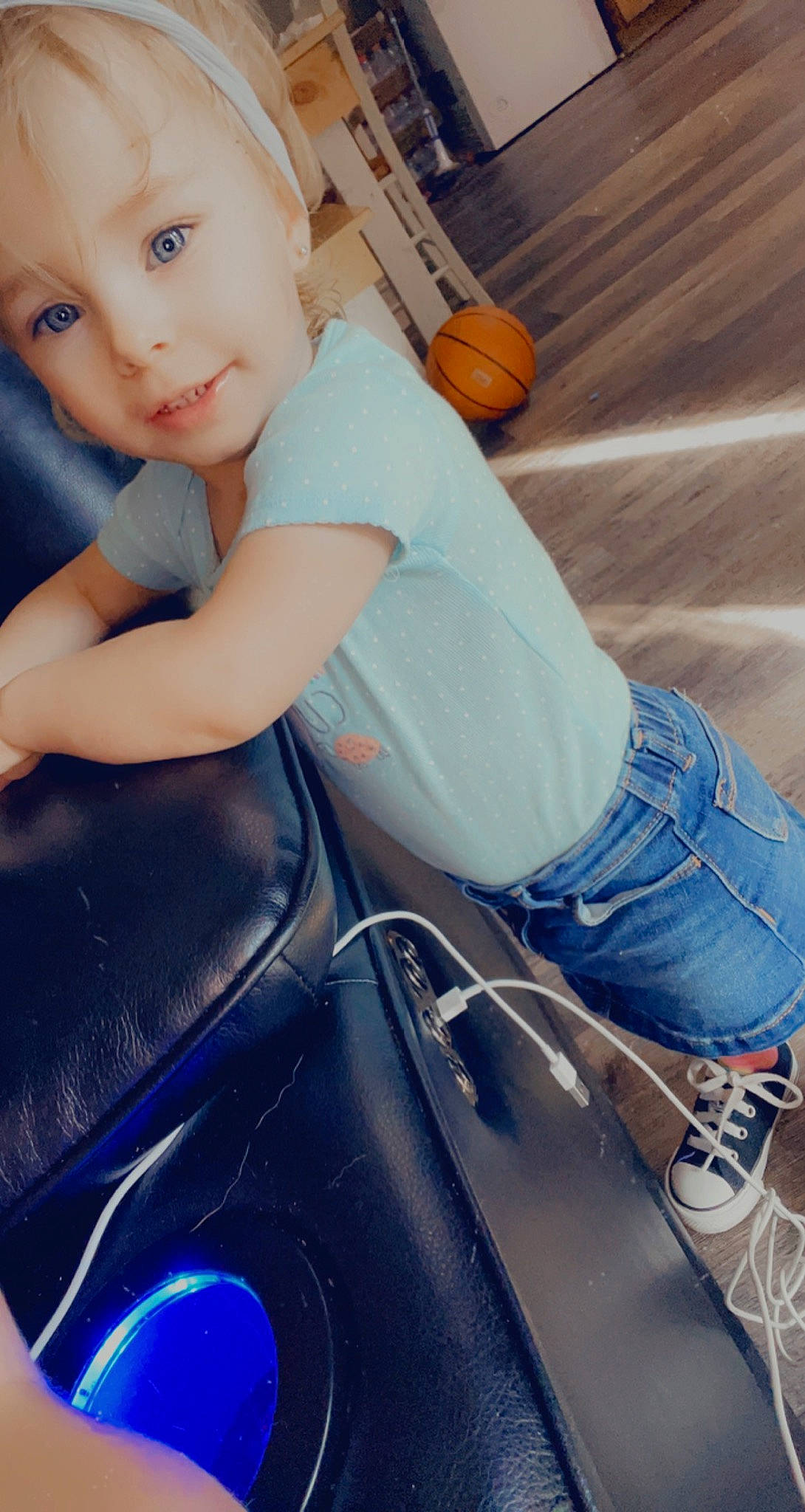 Liberty joined the competition — help win amazing prizes! arm, automotive_lighting, automotive_wheel_system, blue, cool, face, flash_photography, fun, happy, head, hood, knee, leg, light, person, shoe, sneakers, t_shirt, thigh, toddler