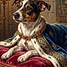 Oreo Gaona joined the competition — help win amazing prizes! animal, canine, cape, costume, crown, decor, dog, fancy, indoor, jewels, king, luxury, majestic, noble, pet, portrait, relaxed, royalty, throne_room, velvet