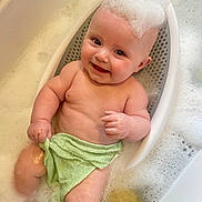 Sonny joined the competition — help win amazing prizes! baby, bath, bubbles, foam, smile, towel, water, bathtub, child, skin, happy, playful, cute, infant, relaxing, seat, cleaning, indoors, young_child, person