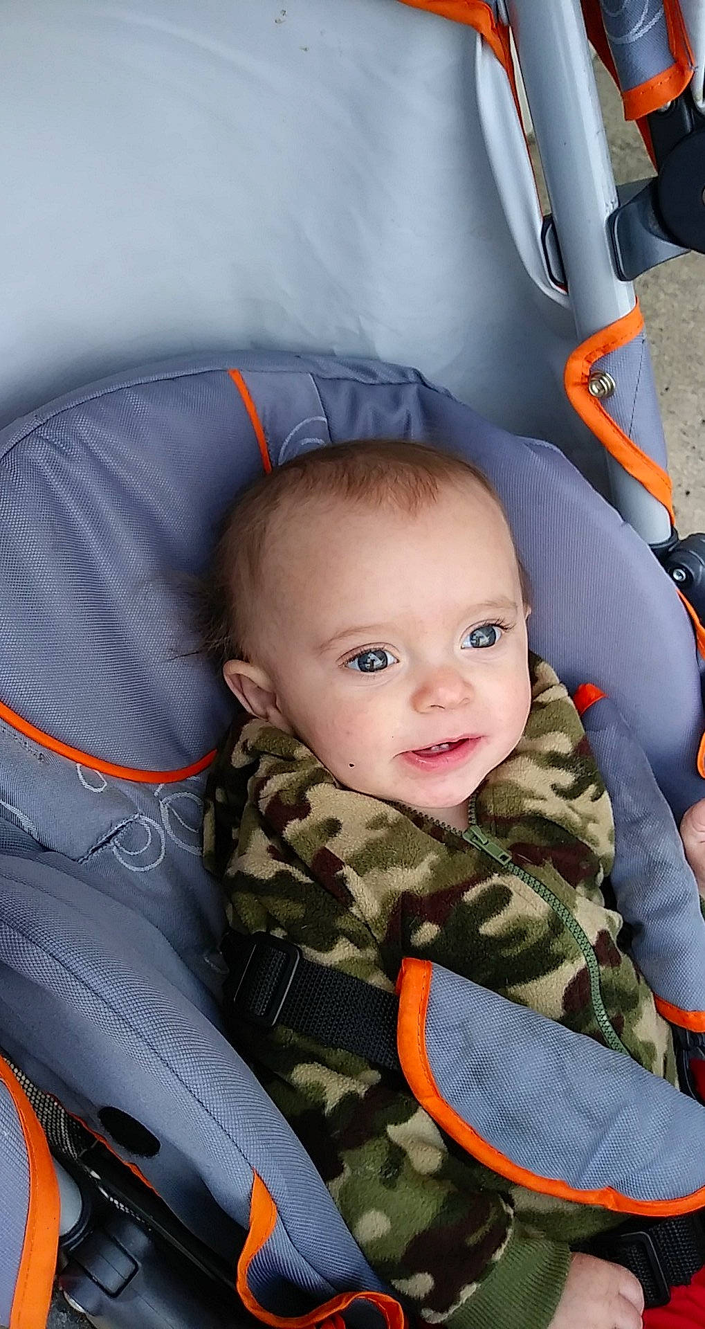 Damien is registered to the contest to win money with this photo: baby, baby_carriage, baby_in_car_seat, baby_products, car_seat, child, head, person, product, skin, toddler