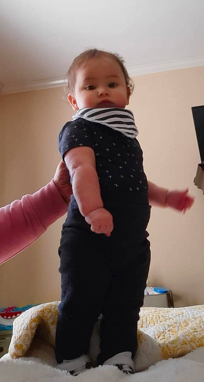 Ian joined the competition — help win amazing prizes! abdomen, baby, baby_toddler_clothing, child, comfort, elbow, finger, gesture, joint, knee, pattern, person, personal_protective_equipment, sitting, sleeve, t_shirt, thigh, thumb, toddler, trunk