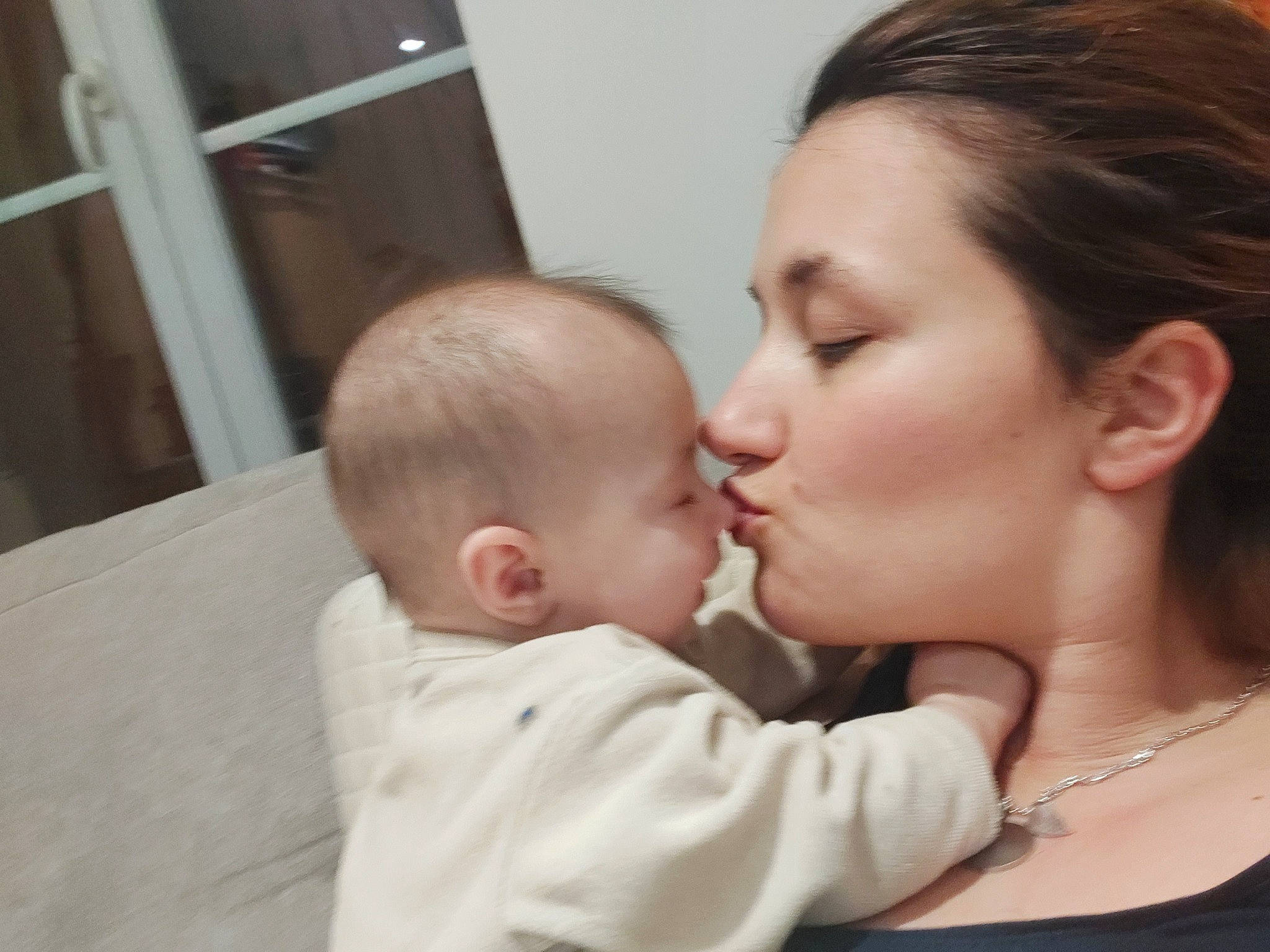 Julianna participe au concours pour gagner de l'argent avec cette photo : baby_toddler_clothing, cheek, chin, ear, eyelash, forehead, hair, hairstyle, head, interaction, jaw, jewellery, lip, love, mammal, neck, necklace, nose, organ, person