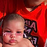 Mulahn joined the competition — help win amazing prizes! baby, child, person, glasses, sunglasses, pink, bow, shirt, red, skin, face, expression, indoor, holding, cute, portrait, fashion, cool, infant, chubby