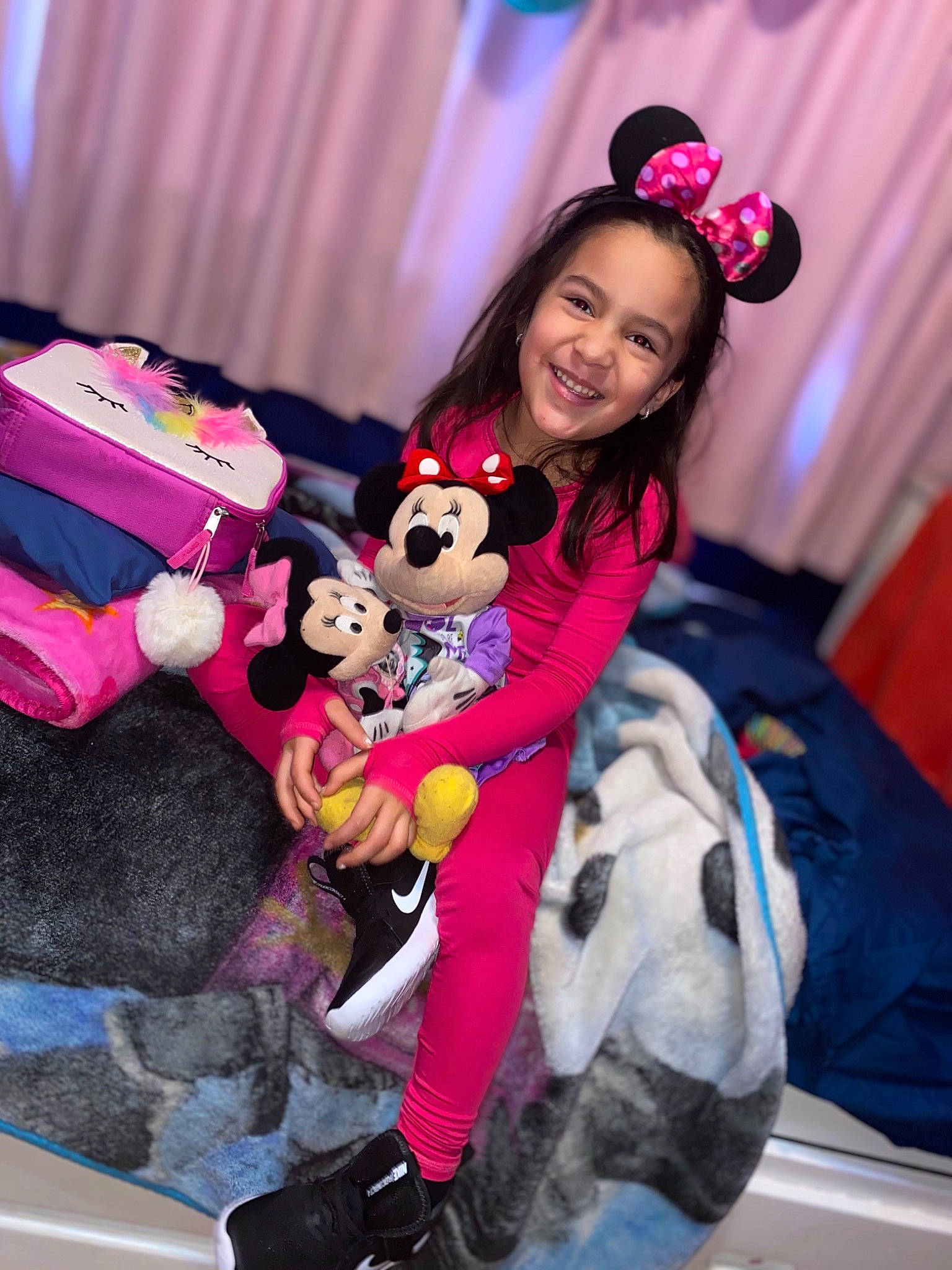 Victoria joined the competition — help win amazing prizes! carmine, child, curtain, event, eye, fashion_design, fun, fur, happy, head, joy, leisure, magenta, person, pink, plush, purple, recreation, skin, smile