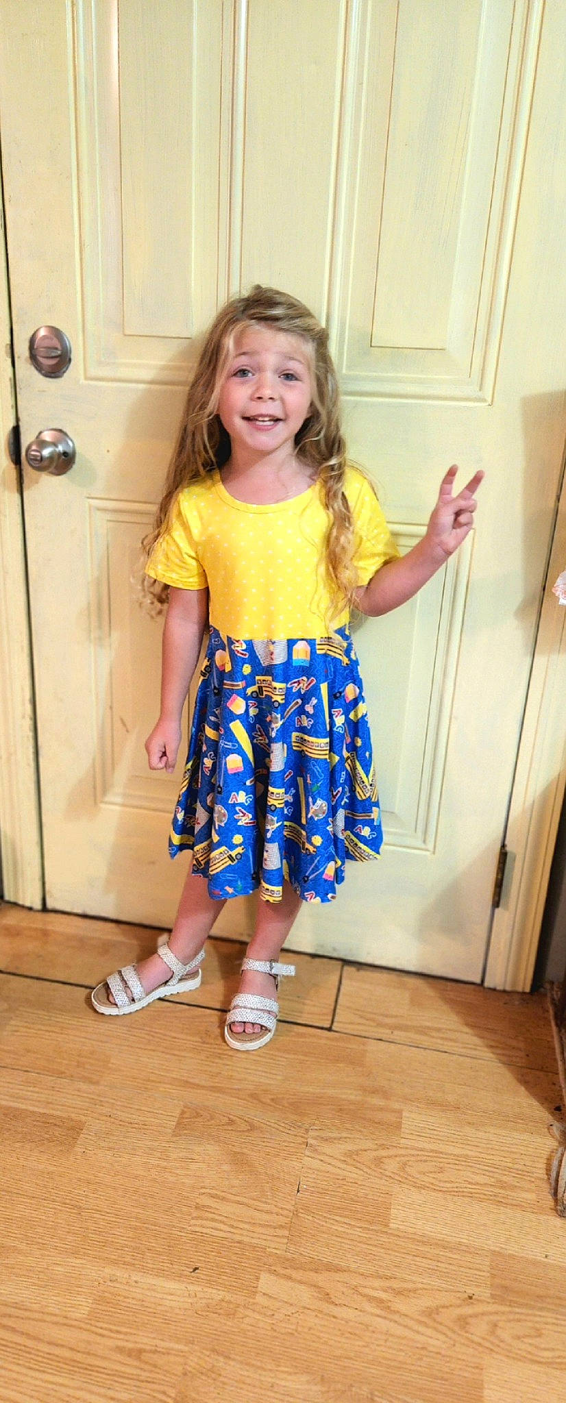 Brayah joined the competition — help win amazing prizes! baby_toddler_clothing, child, door, dress, electric_blue, fun, hair, hairstyle, happy, joint, joy, person, pink, purple, shoulder, sleeve, smile, standing, t_shirt, toddler