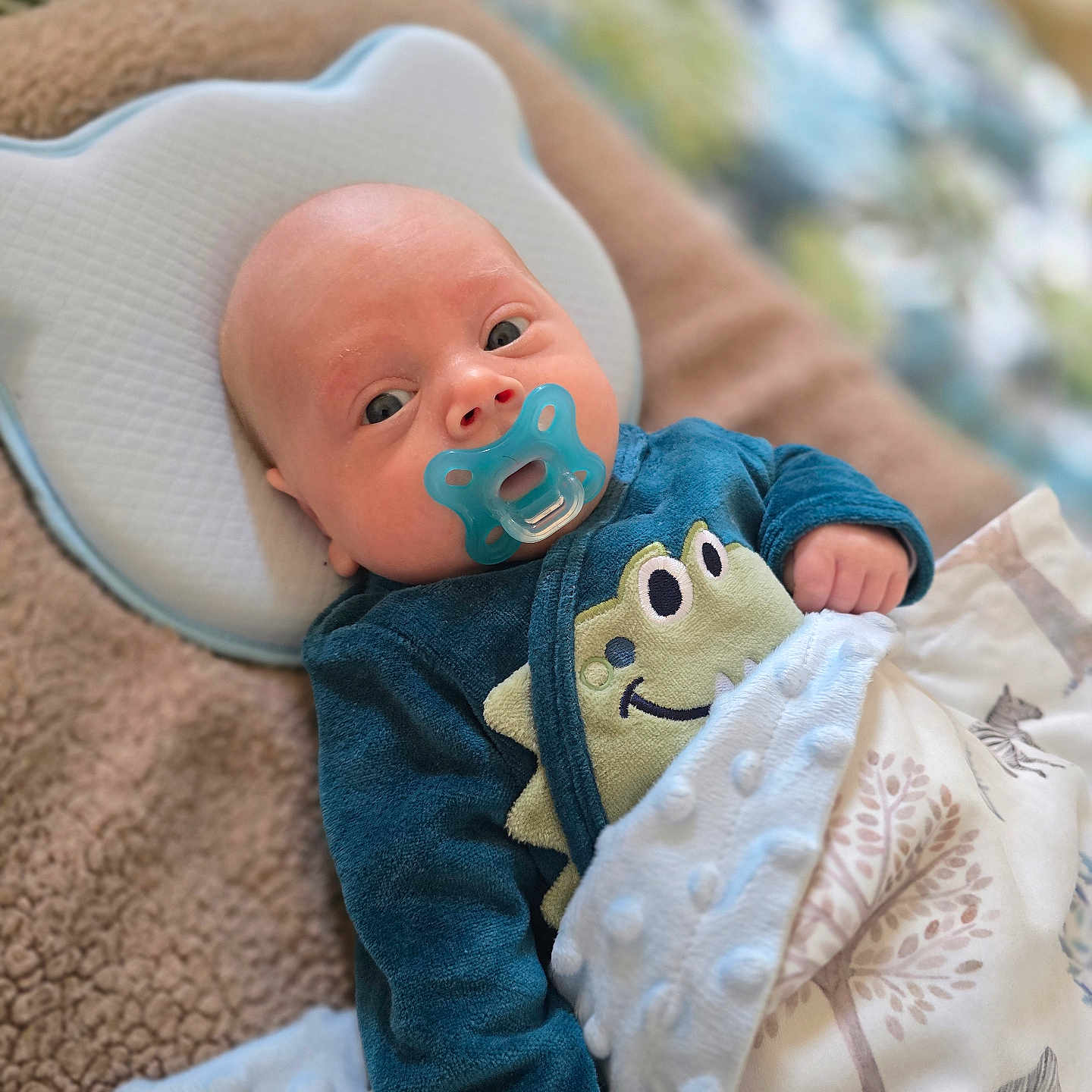 Vladian participe au concours pour gagner de l'argent avec cette photo : baby, bed, blanket, bodypart, bonnet, clothing, couch, cushion, face, finger, furniture, hand, hat, head, homedecor, newborn, pants, person, photography, portrait