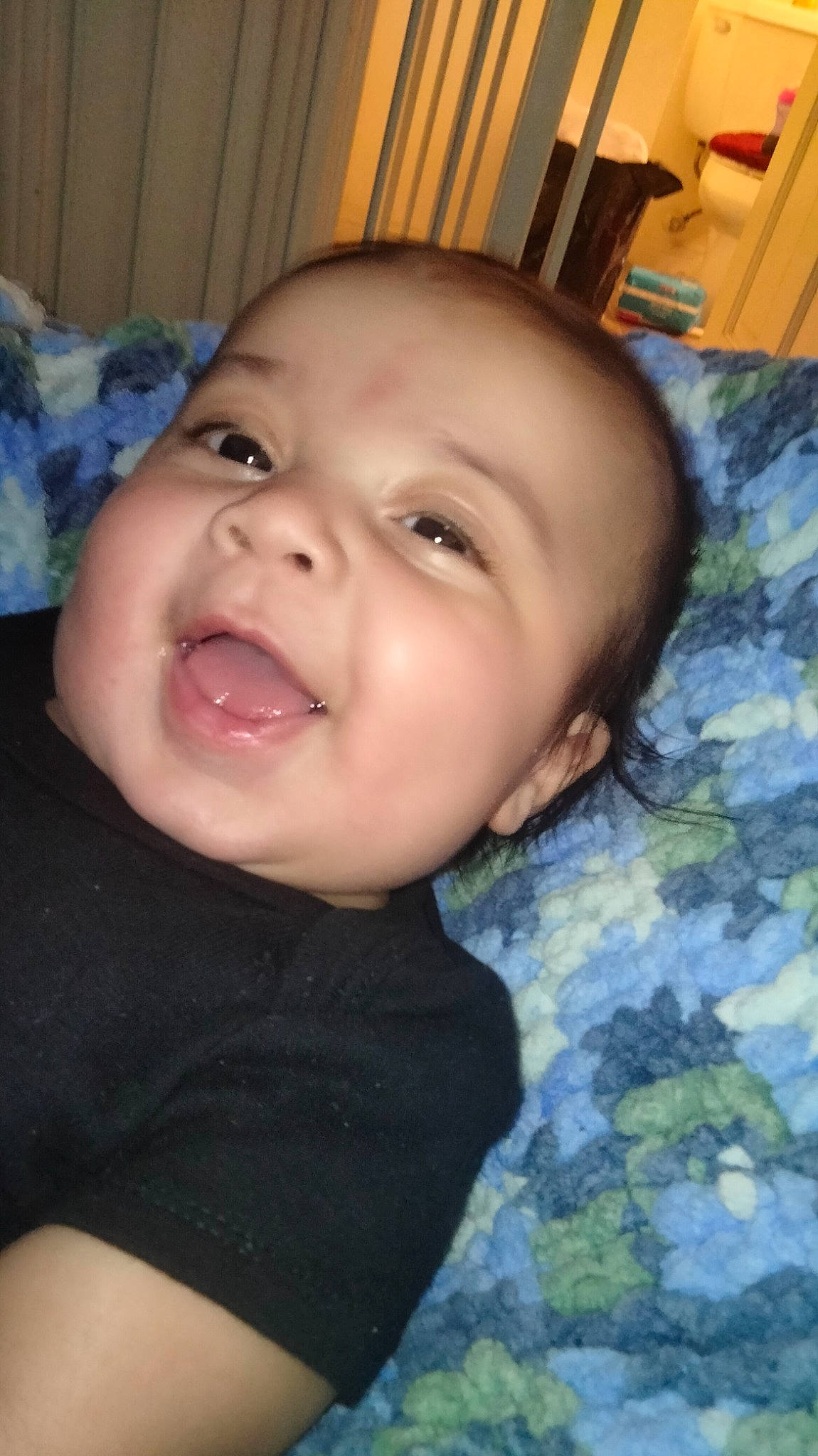 Malcolm is registered to the contest to win money with this photo: baby, baby_toddler_clothing, cheek, clothing, eye, eyebrow, forehead, happy, head, human_body, iris, jaw, lip, mouth, nose, person, skin, sleeve, smile, tongue