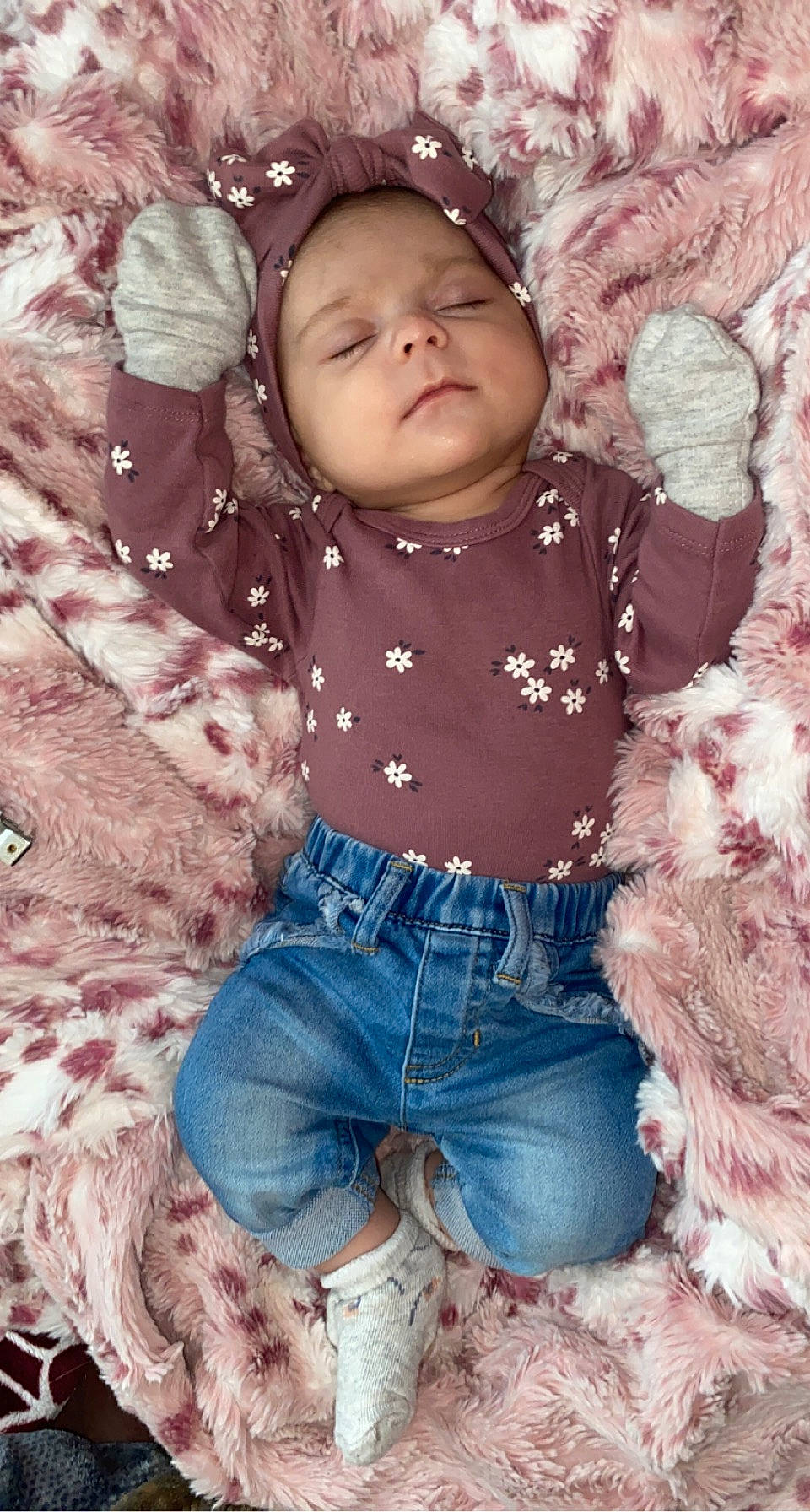 Lillian joined the competition — help win amazing prizes! baby, baby_toddler_clothing, cheek, child, denim, eye, facial_expression, fun, fur, grass, happy, headwear, pattern, people_in_nature, person, portrait_photography, sitting, skin, sleeve, thigh