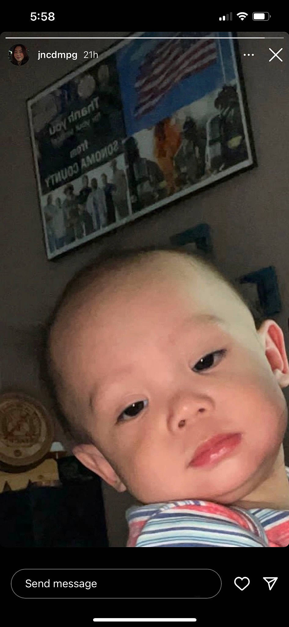 Santino joined the competition — help win amazing prizes! baby, cheek, child, ear, eye, eyebrow, eyelash, forehead, fun, happy, iris, lip, mouth, nose, person, picture_frame, selfie, sitting, skin, smile