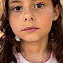 Léna participe au concours pour gagner de l'argent avec cette photo : child, face, portrait, close_up, young_girl, brown_eyes, long_hair, natural_light, skin, expression, casual_clothing, pink_shirt, outdoor, soft_light, person, head_and_shoulders, serious_expression, youth, cute, innocent