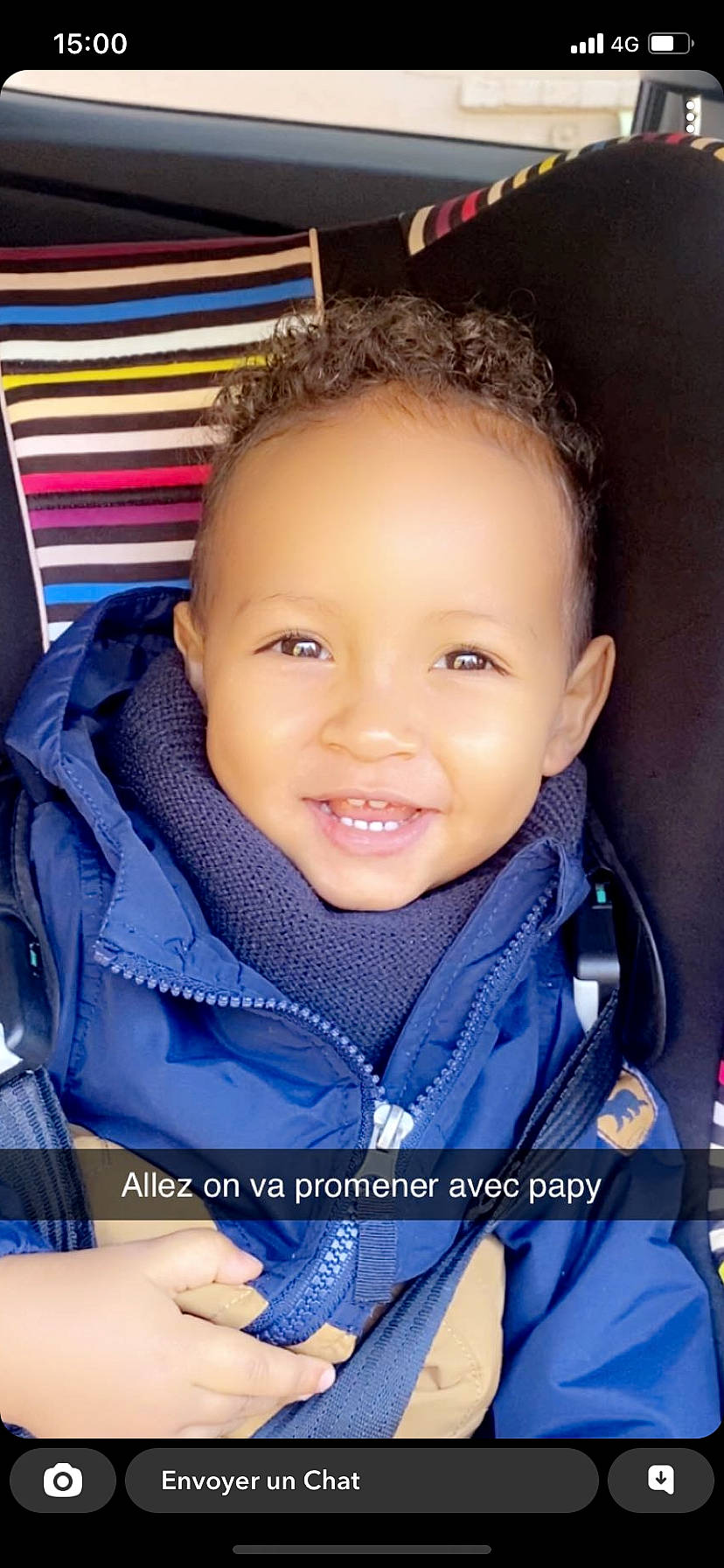 Jayden a rejoint le concours — aidez-le/la à gagner de superbes lots ! baby_products, blue, car_seat, cheek, child, cool, ear, electric_blue, eyebrow, eyelash, flash_photography, fun, happy, iris, jaw, joy, nose, person, portrait_photography, skin