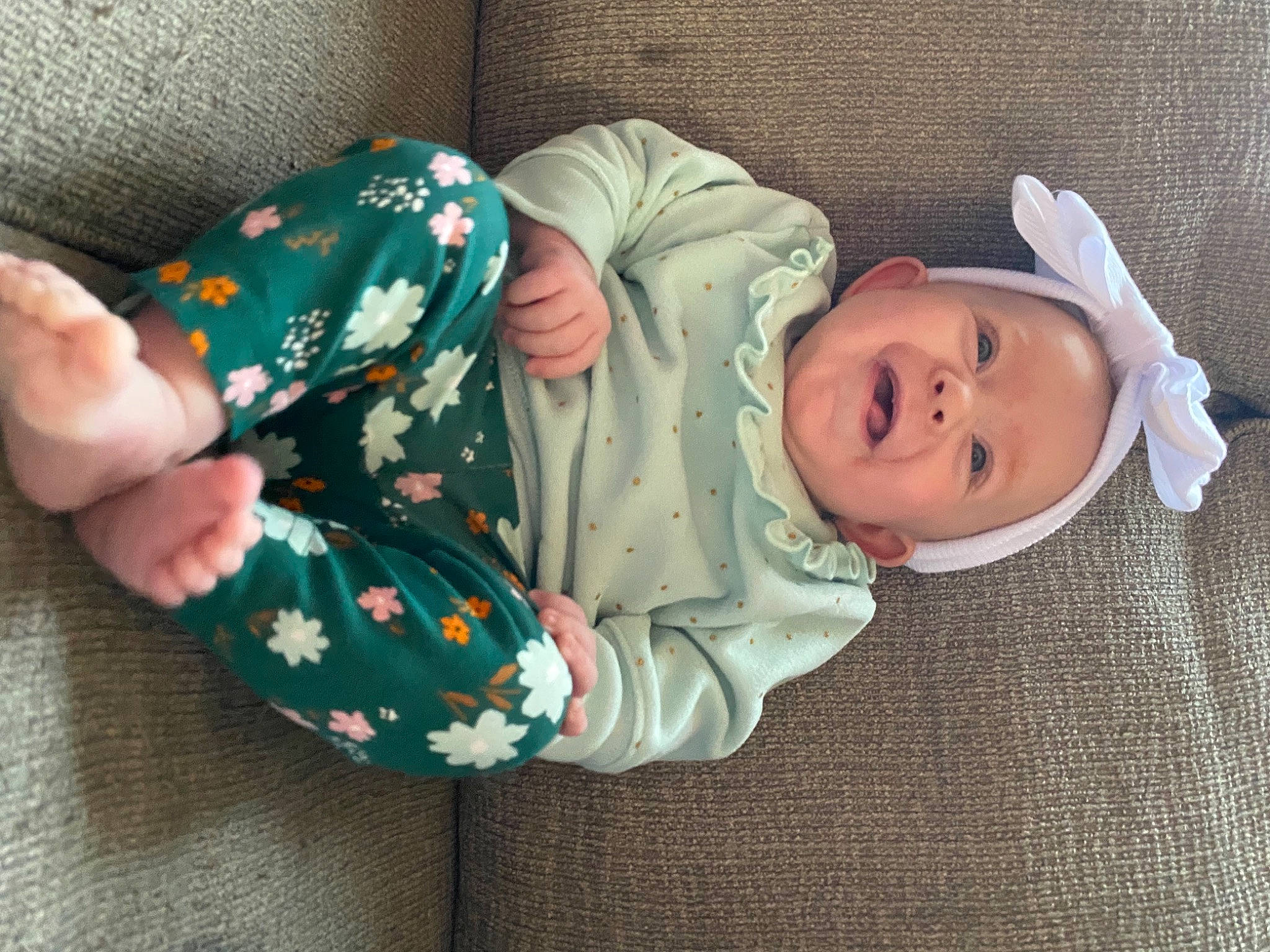 Addisyn is registered to the contest to win money with this photo: baby, baby_sleeping, baby_toddler_clothing, cheek, child, comfort, eye, finger, hat, headgear, human_body, leg, linens, person, product, skin, sleeve, smile, textile, toddler