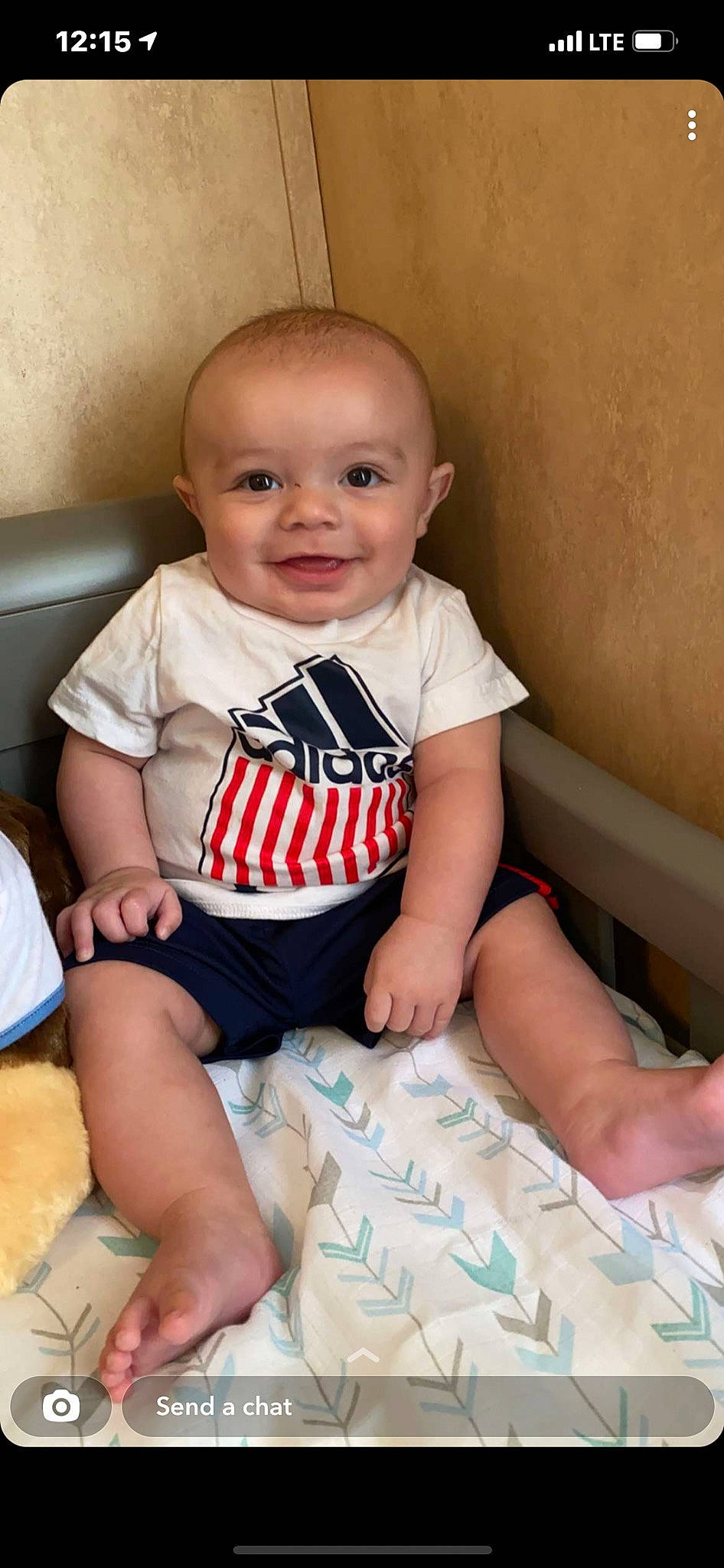 Reyson joined the competition — help win amazing prizes! baby, baby_toddler_clothing, cheek, child, comfort, finger, happy, human_leg, iris, joint, joy, knee, leg, mouth, neck, person, skin, sleeve, smile, t_shirt