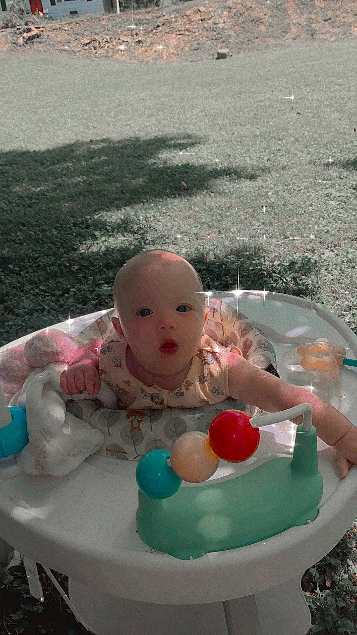 Haden joined the competition — help win amazing prizes! art, baby, baby_products, baby_toddler_clothing, bathing, child, circle, event, fun, happy, leisure, party_supply, person, pink, play, recreation, sitting, sweetness, toddler, toy