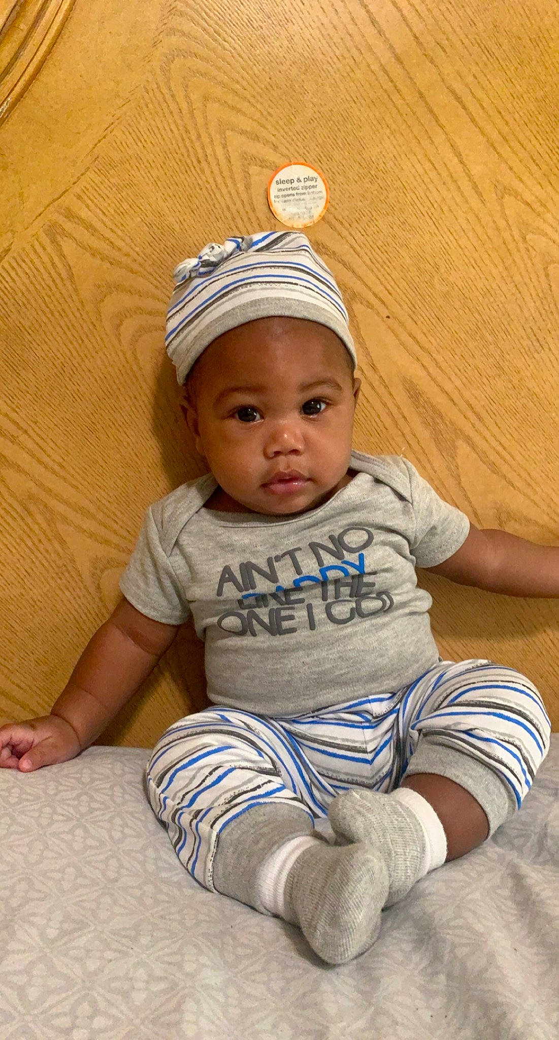 Ja'Quavias joined the competition — help win amazing prizes! baby, baby_toddler_clothing, cap, cheek, chin, cool, eye, face, facial_expression, fun, happy, head, headgear, headwear, person, skin, sleeve, smile, t_shirt, toddler