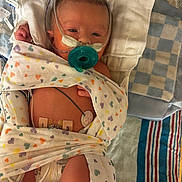 Fisher joined the competition — help win amazing prizes! newborn, baby, hospital, medical_tubes, blanket, heart_pattern, sensor, pacifier, bed, infant, swaddled, monitoring, healthcare, patient, cute, resting, child, person, soft, medical_care
