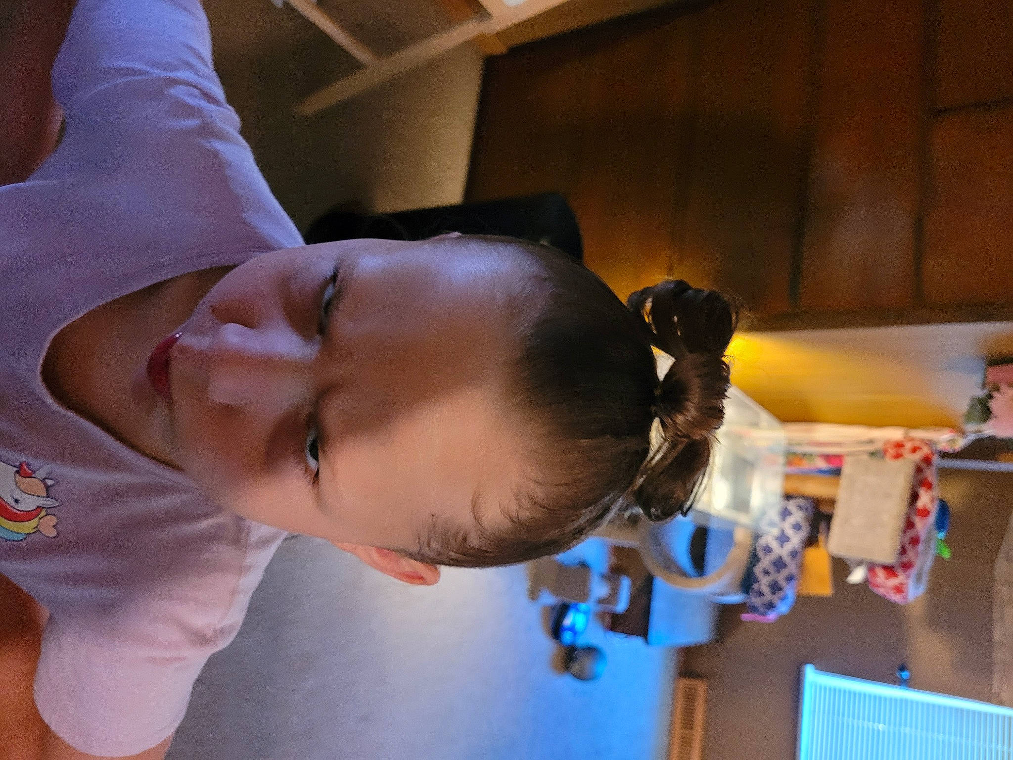 Jerzey is registered to the contest to win money with this photo: baby, child, ear, elbow, eyewear, flooring, fun, happy, leisure, mouth, person, recreation, room, t_shirt, toddler