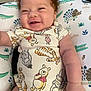 Lejend joined the competition — help win amazing prizes! baby, smiling, curly_hair, onesie, winnie_the_pooh, tiger, piglet, dinosaur_pattern, cushion, infant, cute, happy, child, portrait, indoors, resting, plush, soft_fabric, colorful, closeup