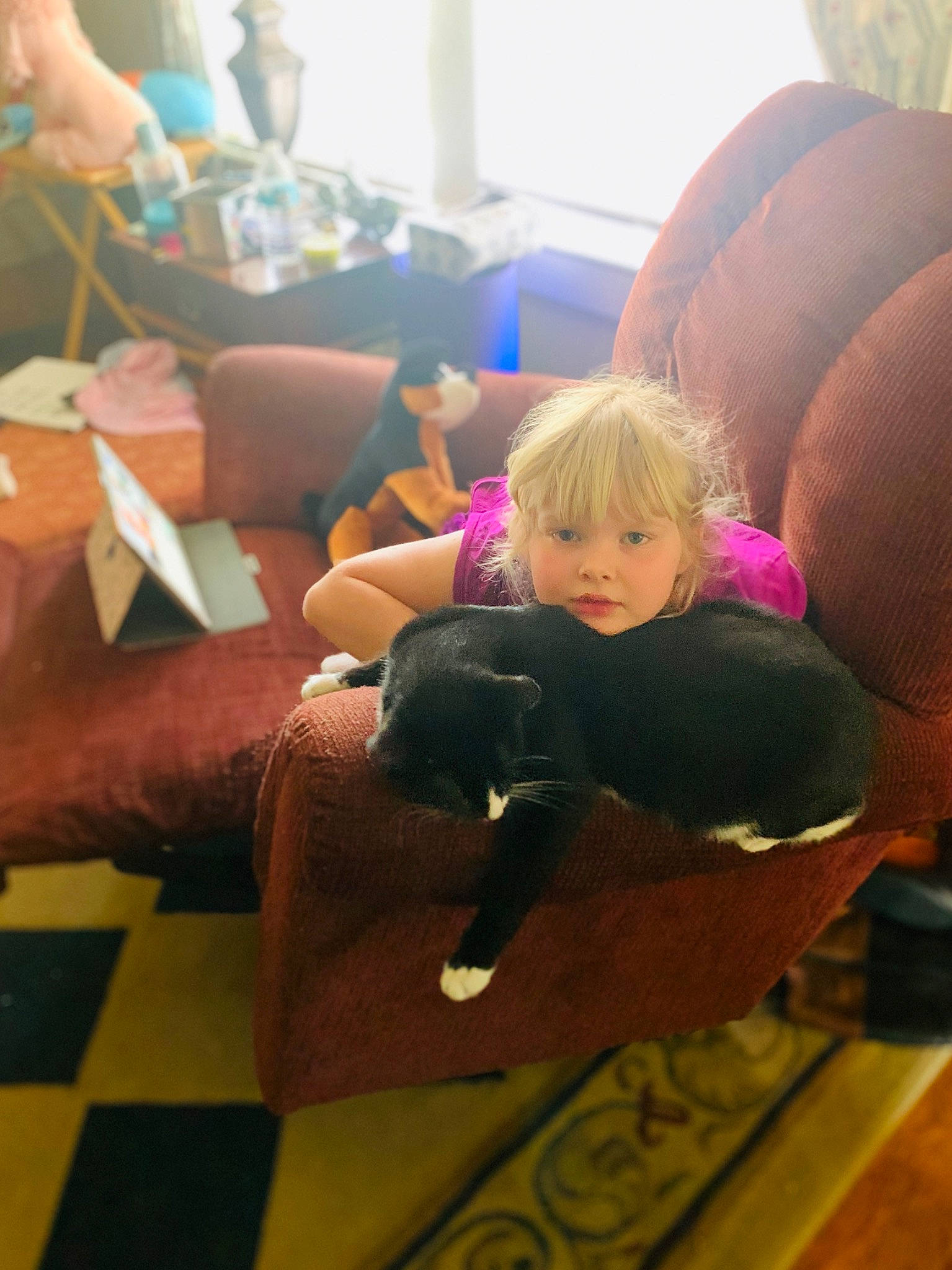 Chopper joined the competition — help win amazing prizes! child, fun, lap, leg, play, toddler