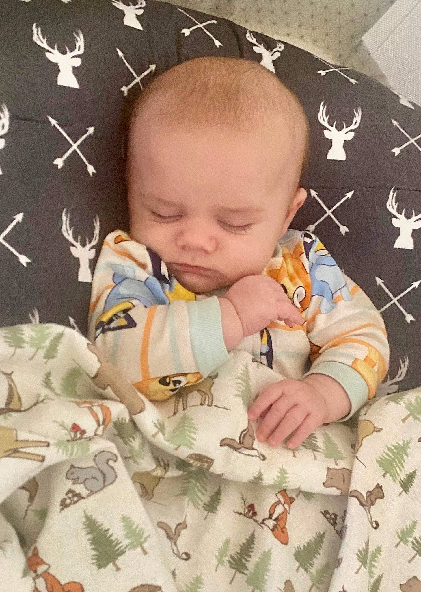 Colton joined the competition — help win amazing prizes! baby, baby_products, baby_sleeping, baby_toddler_clothing, baby_toys, bed_sheet, bedding, bedtime, cheek, child, comfort, head, linens, pattern, person, room, skin, sleeve, t_shirt, textile
