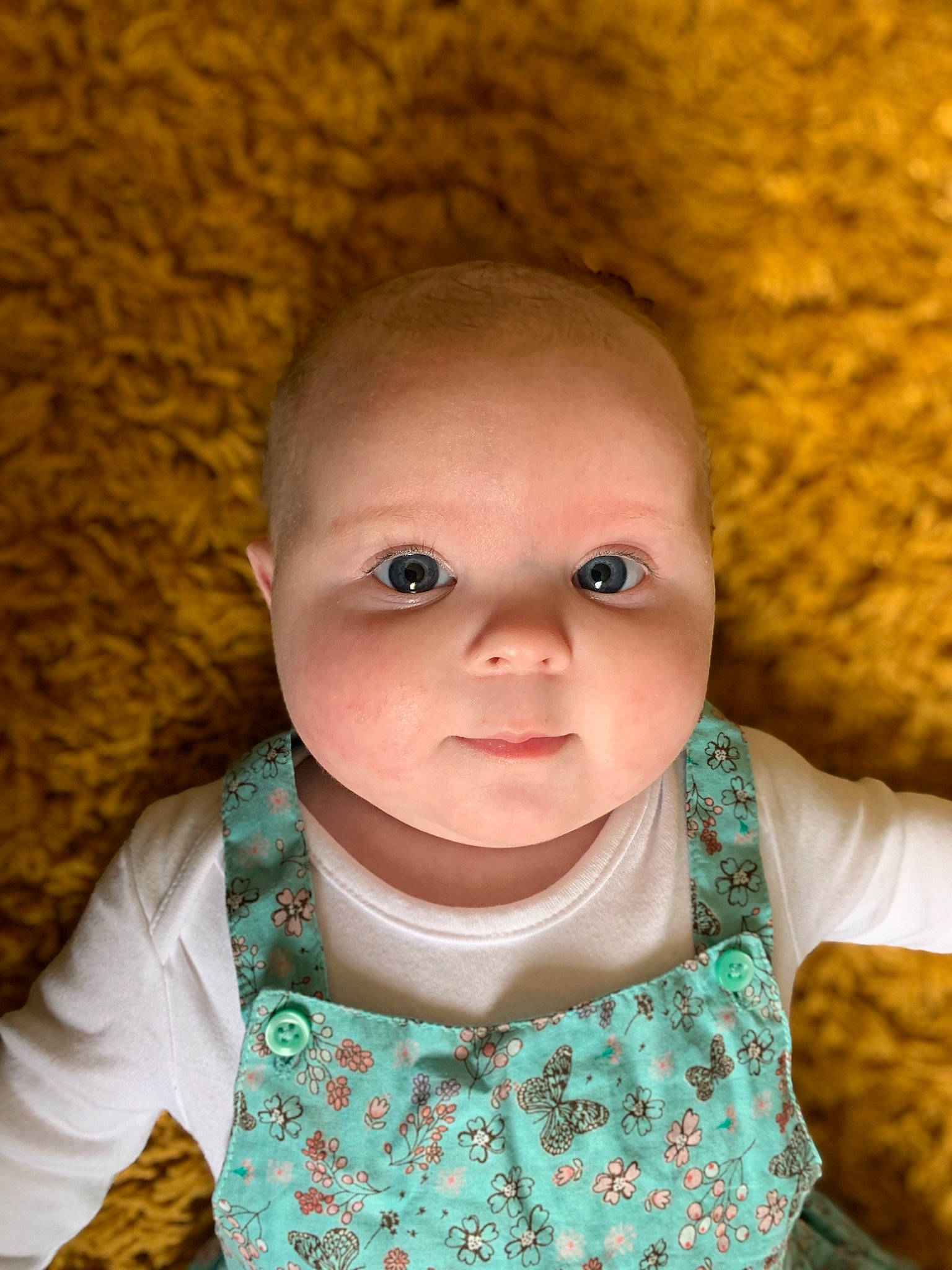 Amelia-grace is registered to the contest to win money with this photo: baby, baby_toddler_clothing, cheek, chin, collar, dress, eye, face, happy, head, iris, lip, neck, nose, outerwear, person, skin, sleeve, textile, toddler