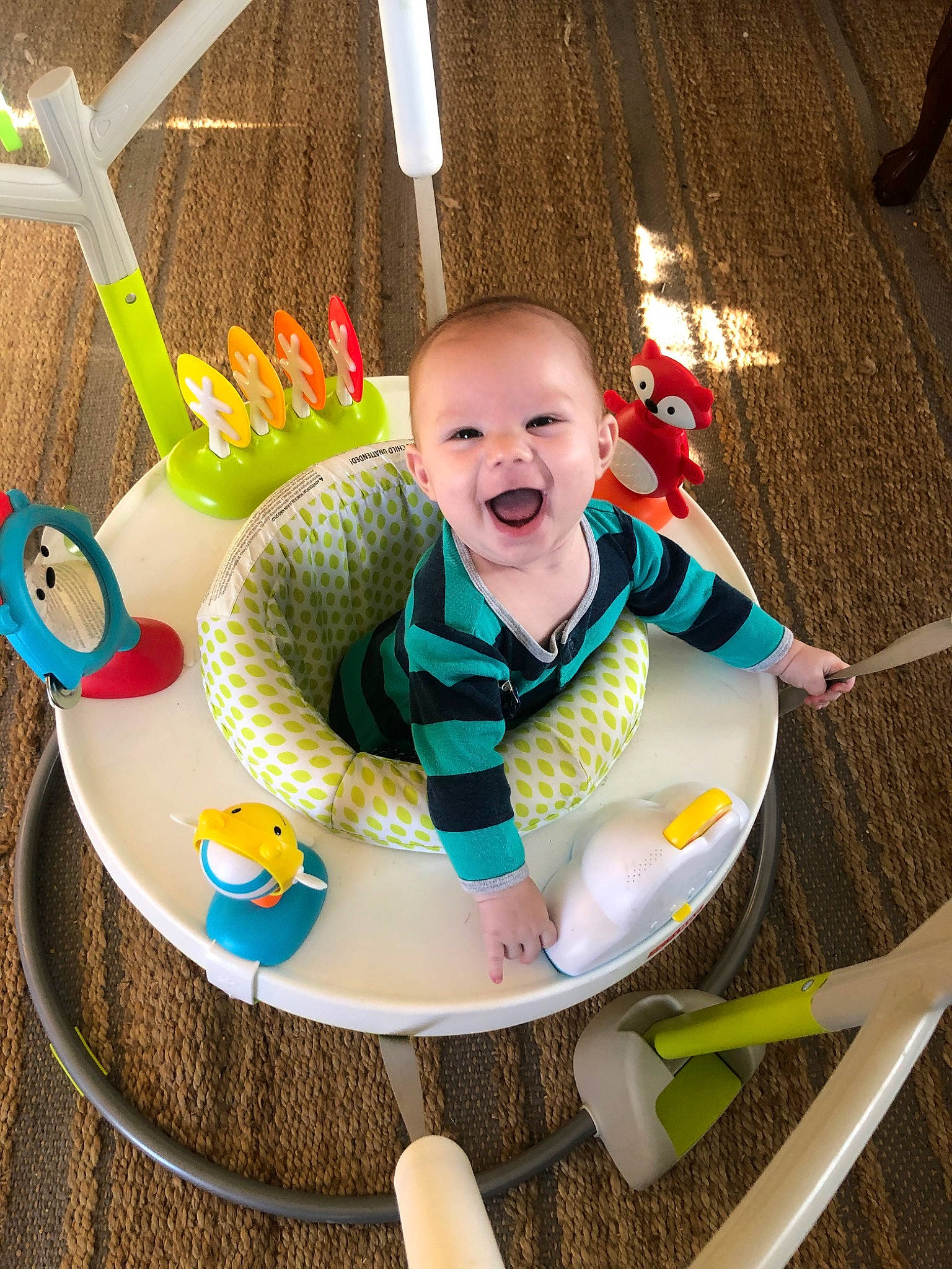 Bryer joined the competition — help win amazing prizes! baby, baby_toys, child, fun, person, play, smile, toddler, toy