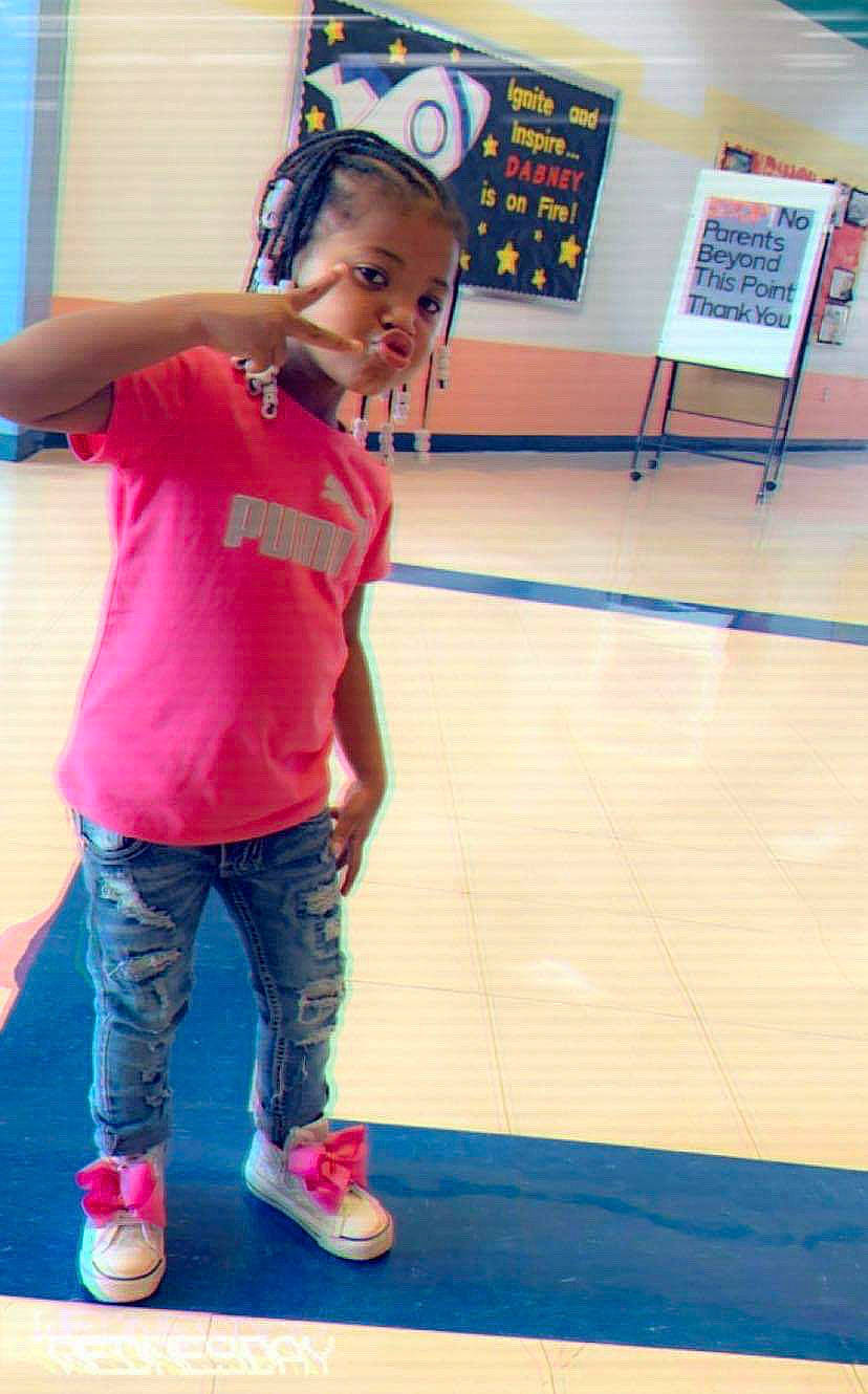 Makaylah joined the competition — help win amazing prizes! child, flooring, footwear, joint, joy, leg, leisure, person, pink, room, shoulder, standing, yellow