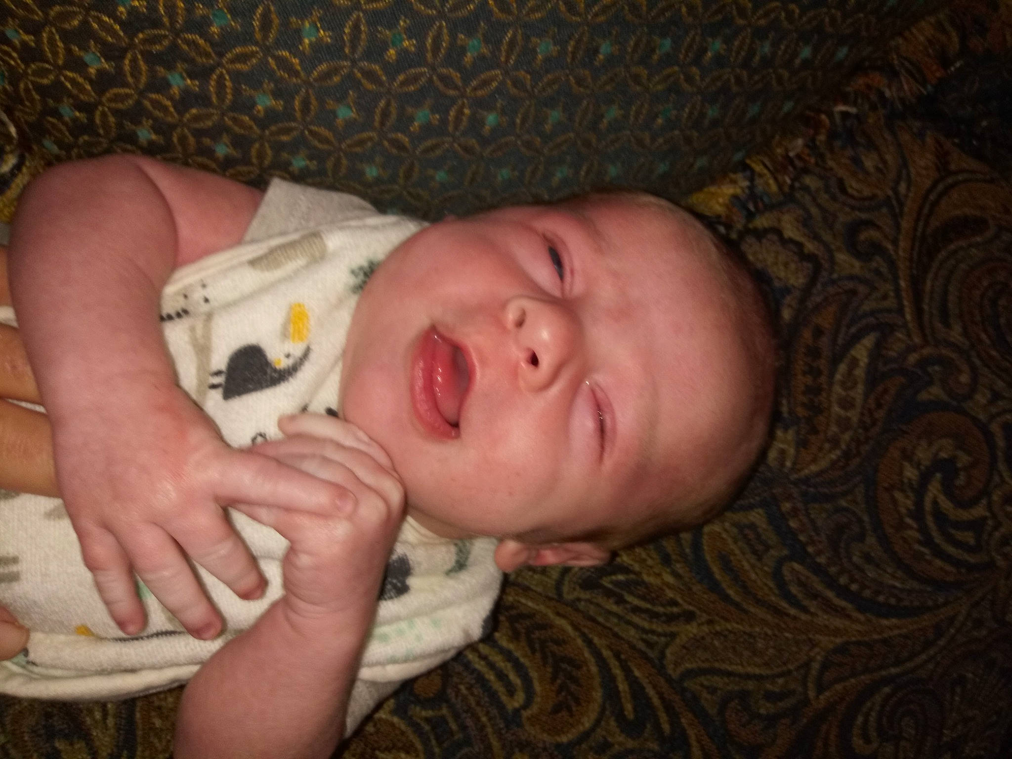 Jadyn joined the competition — help win amazing prizes! baby, baby_toddler_clothing, cheek, child, comfort, eye, eyebrow, facial_expression, finger, head, headgear, human_body, iris, lip, mouth, nose, person, skin, smile, toddler