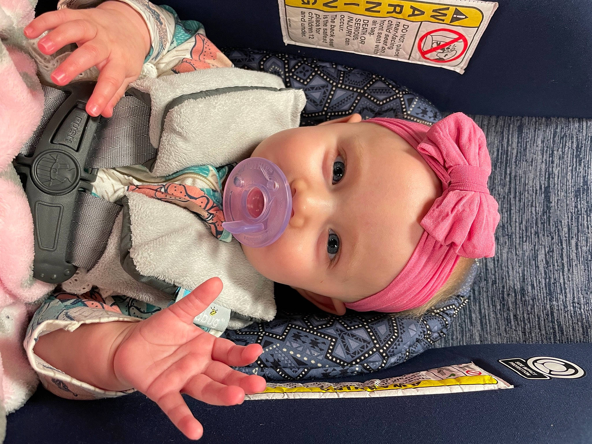 Kaylynn is registered to the contest to win money with this photo: baby, baby_toddler_clothing, cheek, chin, ear, eye, eyebrow, eyelash, finger, gesture, head, headwear, human_body, iris, lip, mouth, nose, person, pink, skin