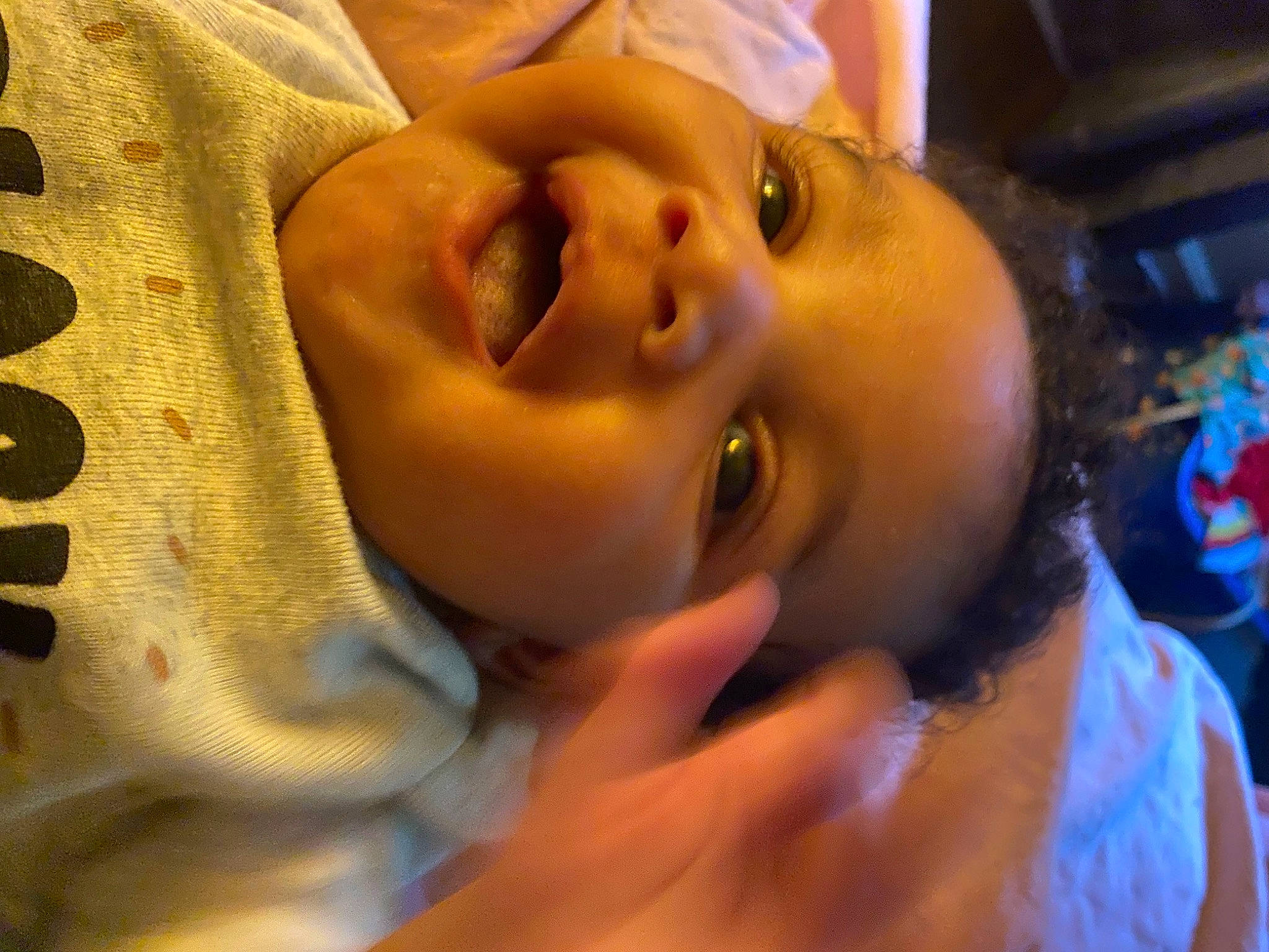 Mila joined the competition — help win amazing prizes! baby, baby_toddler_clothing, beauty, cheek, child, ear, electric_blue, eyelash, finger, fun, gesture, happy, hat, lip, mouth, nose, person, portrait_photography, skin, smile