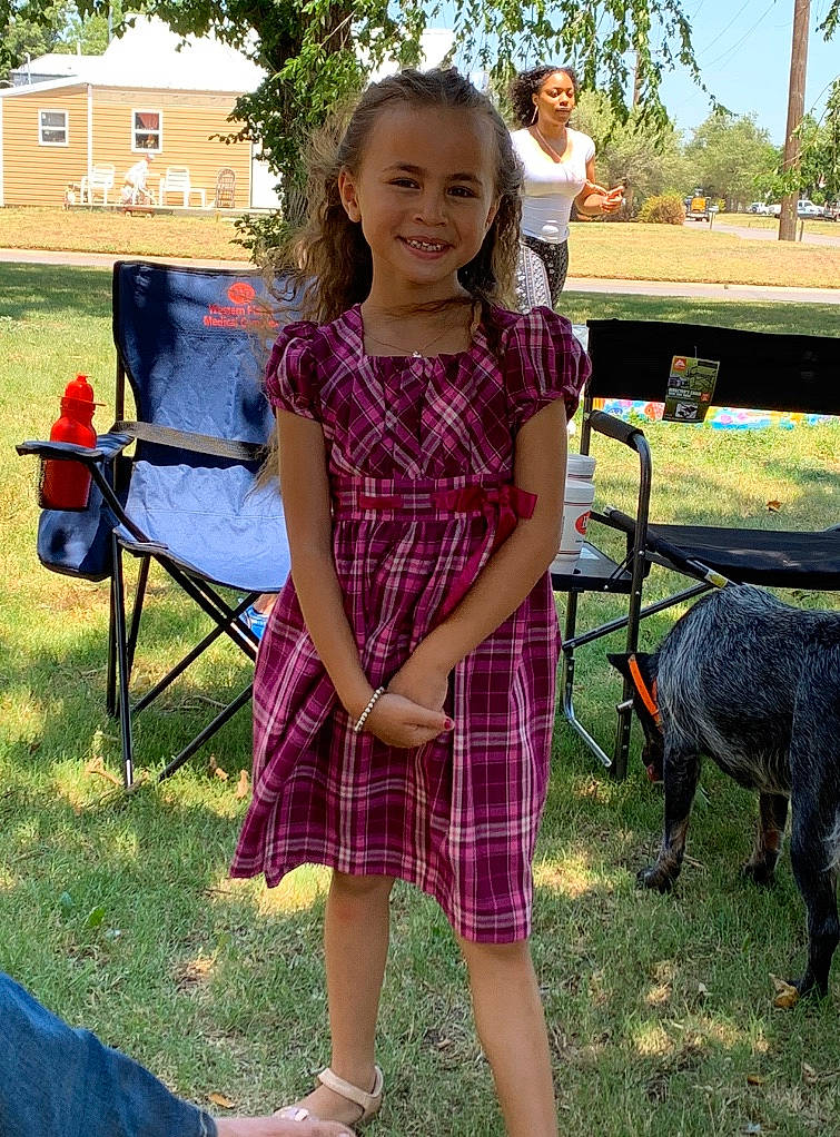 Caylee joined the competition — help win amazing prizes! child, design, fawn, goat, goats, grass, joy, pattern, person, plaid, summer, tartan, textile