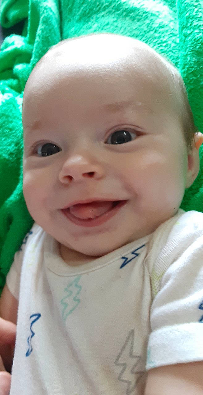 Anakin joined the competition — help win amazing prizes! baby_toddler_clothing, cheek, chin, eye, eyebrow, face, facial_expression, green, hairstyle, head, human, iris, lip, mouth, nose, organ, person, product, skin, smile