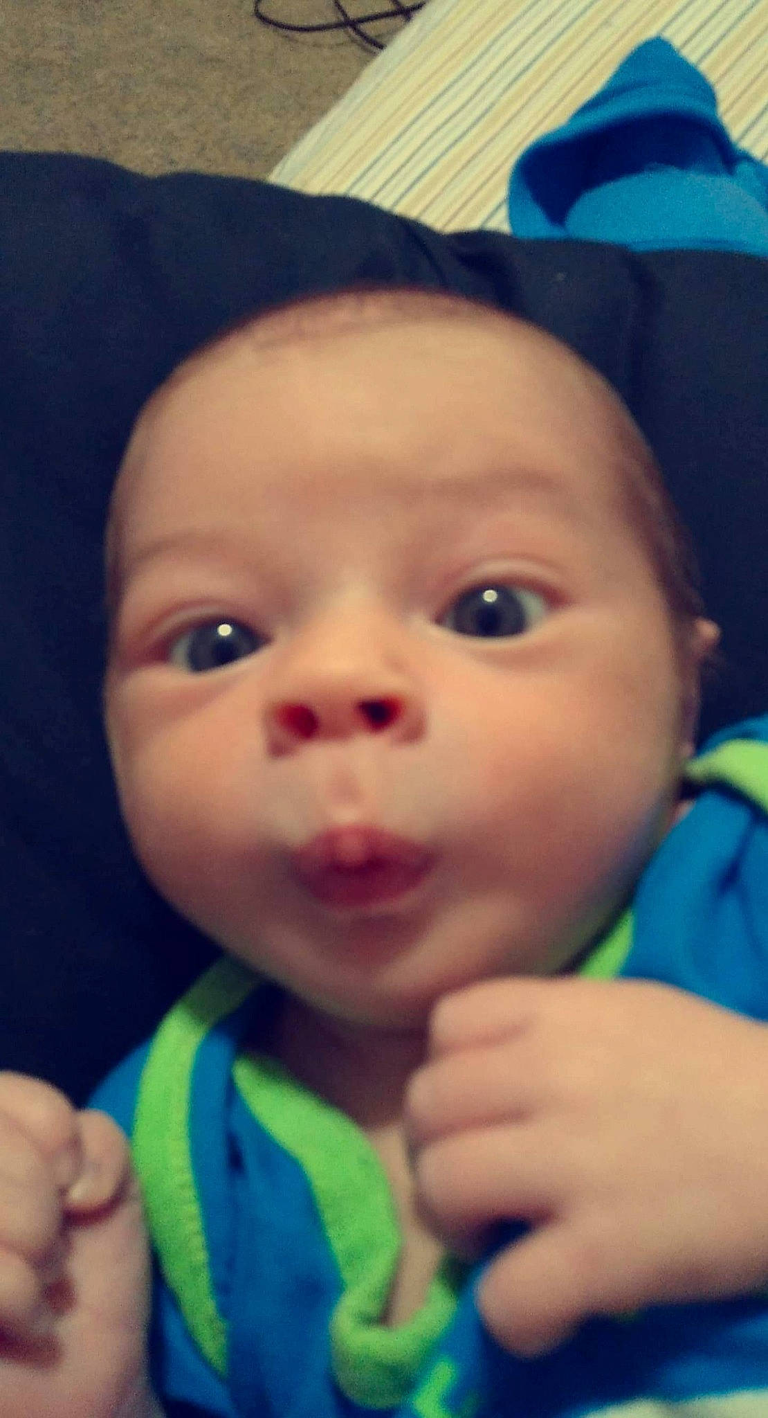 Anakin joined the competition — help win amazing prizes! azure, baby, blue, cheek, child, chin, cool, eye, eyebrow, eyelash, finger, gesture, happy, iris, lip, mouth, nose, organ, person, skin