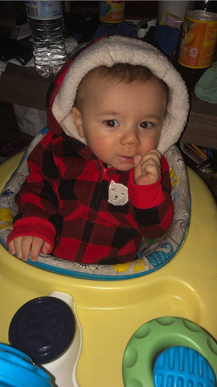 Karson joined the competition — help win amazing prizes! baby, baby_products, cheek, child, person, play, product, sitting, skin, toddler, toy