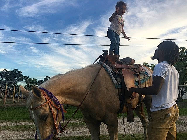 Zailey is registered to the contest to win money with this photo: animal_sports, bridle, equestrianism, horse, horse_supplies, horse_tack, horse_trainer, landscape, mare, mode_of_transport, pack_animal, person, ranch, recreation, rein, rural_area, saddle, sky, stallion, tourism