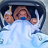 Liam participe au concours pour gagner de l'argent avec cette photo : baby, stroller, blanket, pacifier, hoodie, outdoor, pavement, child, infant, cozy, cute, person, clothing, bundle, walking, transportation, comfort, warm, hands, face