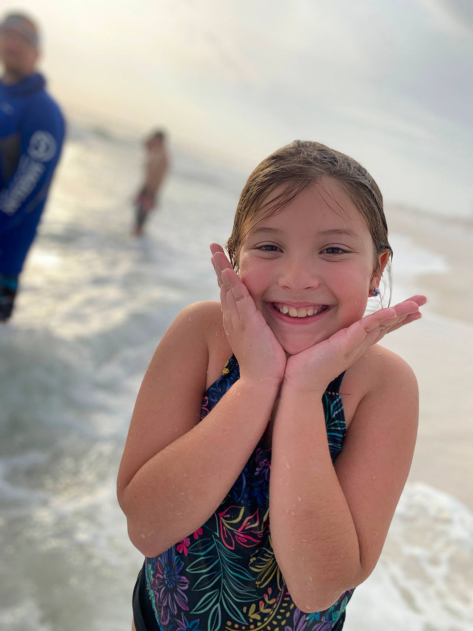 Maggie joined the competition — help win amazing prizes! beach, body_of_water, brown_hair, flash_photography, fun, happy, joy, leisure, long_hair, people_in_nature, people_on_beach, person, recreation, sand, skin, sky, smile, summer, swimwear, travel