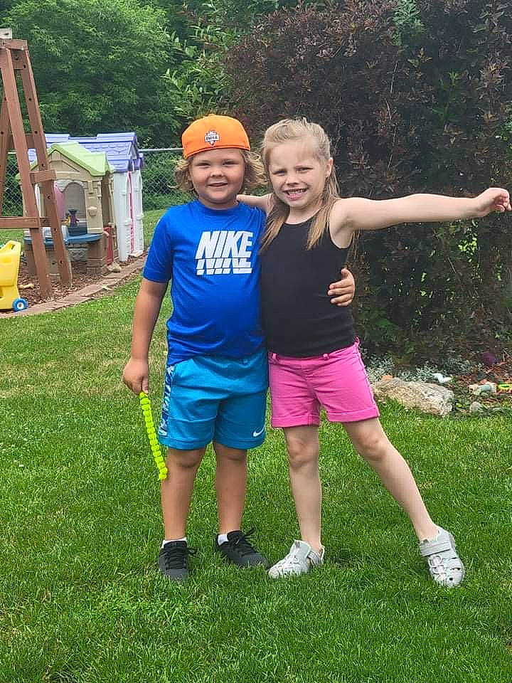 Ava joined the competition — help win amazing prizes! balloon, child, electric_blue, event, fun, garden, grass, grassland, happy, headwear, joy, leisure, people_in_nature, person, plant, play, recreation, shorts, smile, t_shirt