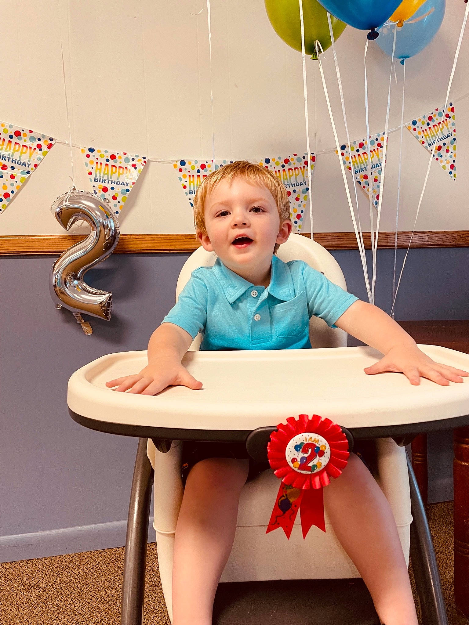 Braeden joined the competition — help win amazing prizes! balloon, chair, eye, fun, green, happy, head, leisure, mammal, organ, person, photograph, pink, product, red, shorts, shoulder, skin, standing, table