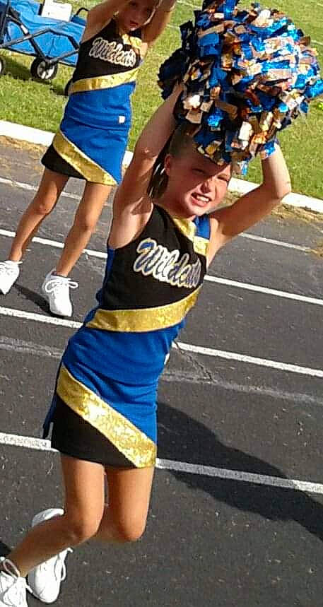 Cheyanne joined the competition — help win amazing prizes! athlete, cheering, cheerleading, cheerleading_uniform, electric_blue, joy, long_distance_running, marathon, person, recreation, sports, sports_uniform, team_sport, uniform