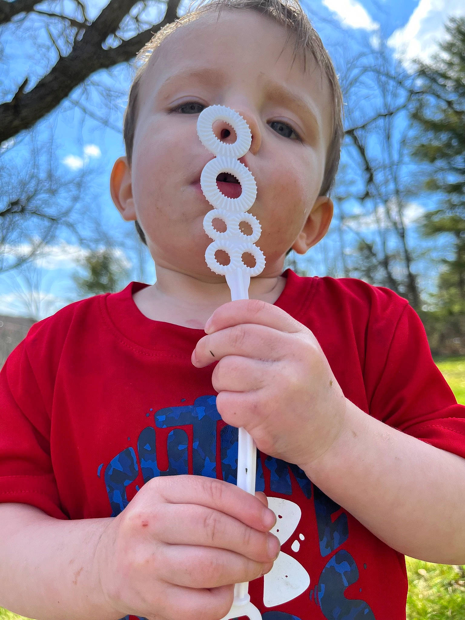 Carter joined the competition — help win amazing prizes! baby, baby_toddler_clothing, child, cloud, eyelash, finger, fun, gesture, grass, hand, happy, nail, pattern, person, plant, play, sky, t_shirt, thumb, toddler