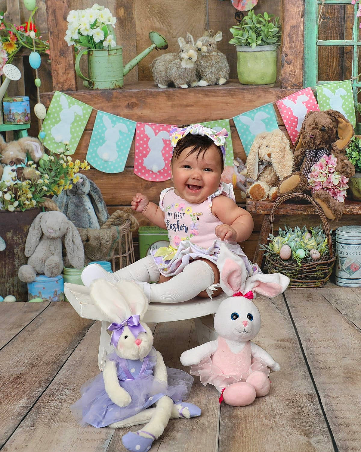 Kaylee joined the competition — help win amazing prizes! child, doll, event, fawn, flowerpot, grass, green, happy, houseplant, joy, leisure, mammal, person, pink, plant, smile, stuffed_toy, summer, tail, textile