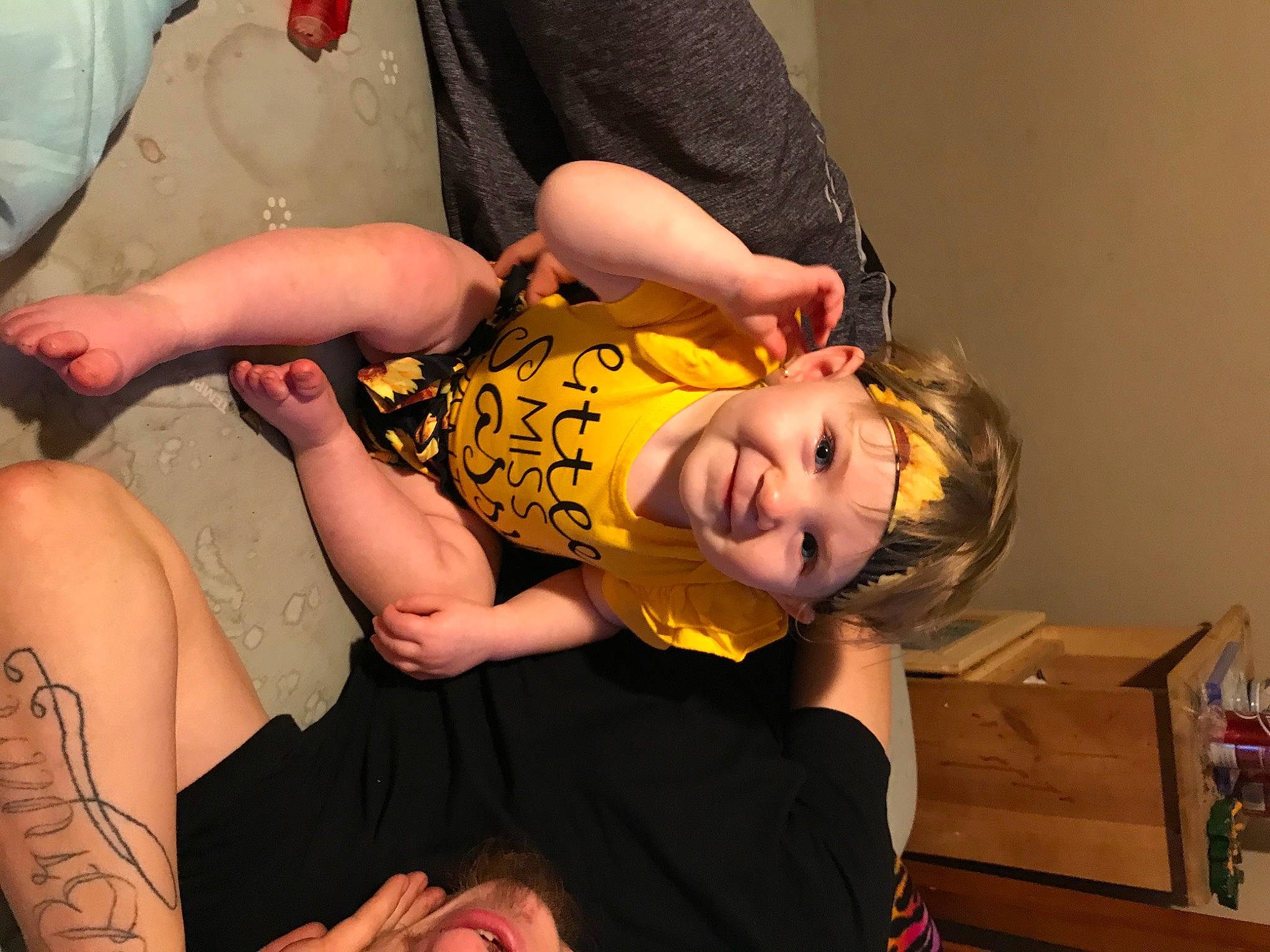 Kenzley is registered to the contest to win money with this photo: joy, person