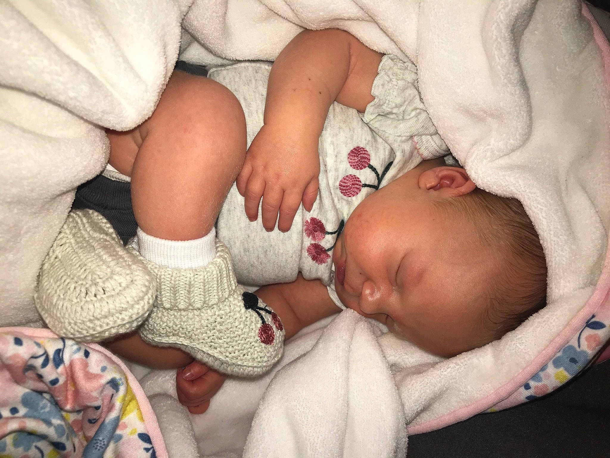 Kiley joined the competition — help win amazing prizes! baby, baby_sleeping, bedtime, birth, child, comfort, finger, hand, leg, nap, person, sleep, toddler